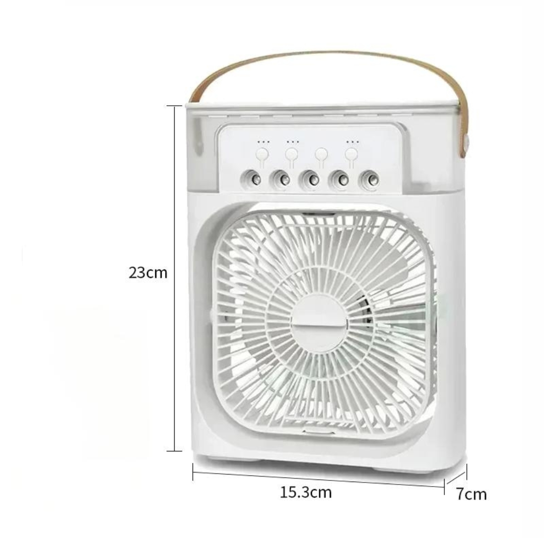 Ventilador de Aire Portátil con Nebulizador – Enfriamiento Rápido